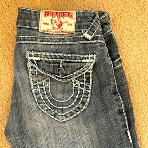 pair of Teue religion jeans size 28